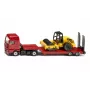 Siku MAN camião com cilindro compactador, modelo camião/atrelado, 1:87, MAN, rapaz/rapariga, metal, plástico, vermelho, amarelo