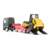 Siku MAN camião com cilindro compactador, modelo camião/atrelado, 1:87, MAN, rapaz/rapariga, metal, plástico, vermelho, amarelo