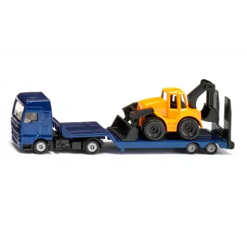 Siku MAN camião com carregadora, modelo camião/atrelado, 1:87, MAN, rapaz/rapariga, metal, plástico, azul, amarelo