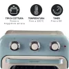 Fritadeira de ar quente e forno Ariete 4632 Vintage, 1400W, 2em1, capacidade 16L, acessórios incluídos, temporizador 60 minutos, vidro duplo, azul