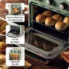 Fritadeira de ar quente e forno Ariete 4632 Vintage, 1400W, 2em1, capacidade 16L, acessórios incluídos, temporizador 60 minutos, vidro duplo, verde