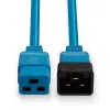 Cabo de extensão Lindy 2m IEC C19 para C20, azul, 2 m, conector fêmea C19, ficha C20, 250 V, 16 A