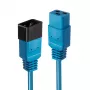 Lindy 30120 cabo de extensão de alimentação IEC 60320 C19 para C20, 1 m, 16 A, moldado, azul