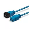 Lindy 30120 cabo de extensão de alimentação IEC 60320 C19 para C20, 1 m, 16 A, moldado, azul