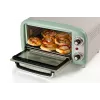 Mini-forno elétrico Ariete 3919 Vintage, 800 W, capacidade 10 L, vidro duplo, retro, verde