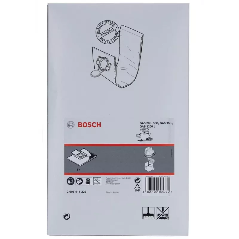 Acessório de aspirador Bosch 2 605 411 229 sacos de pó