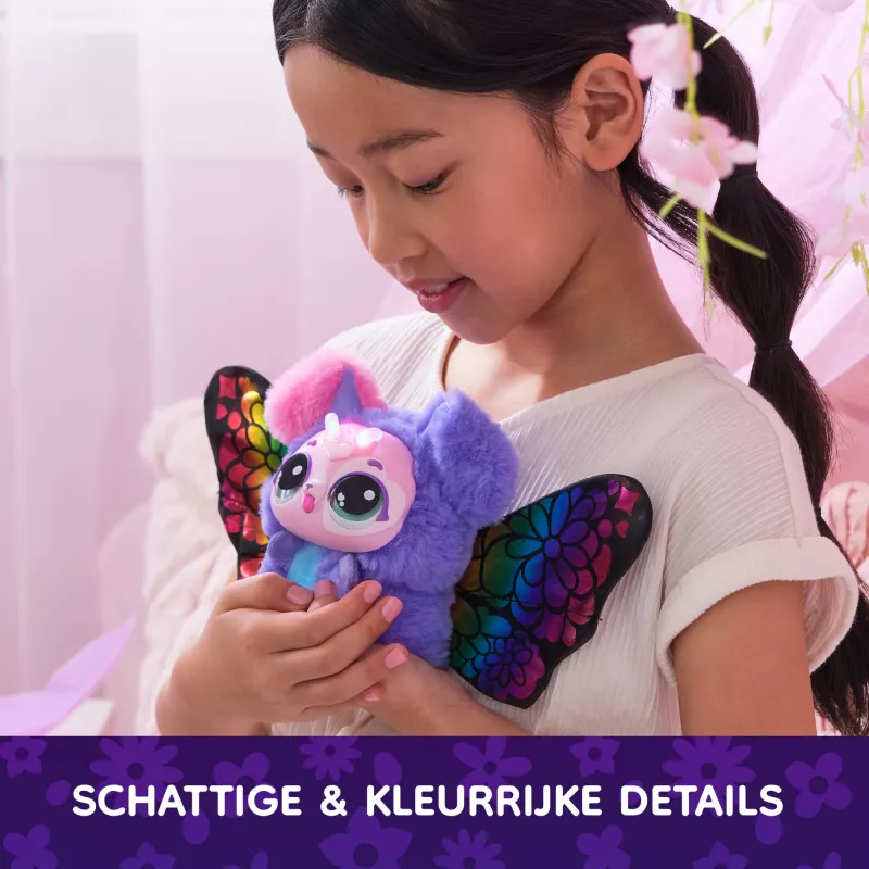 Hatchimals Bloomables de , Puppyfly brinquedo interativo surpresa e flor com revelação e transformação repetíveis, mais de 100 sons e reações (estilos variam), brinquedo para raparigas e rapazes
