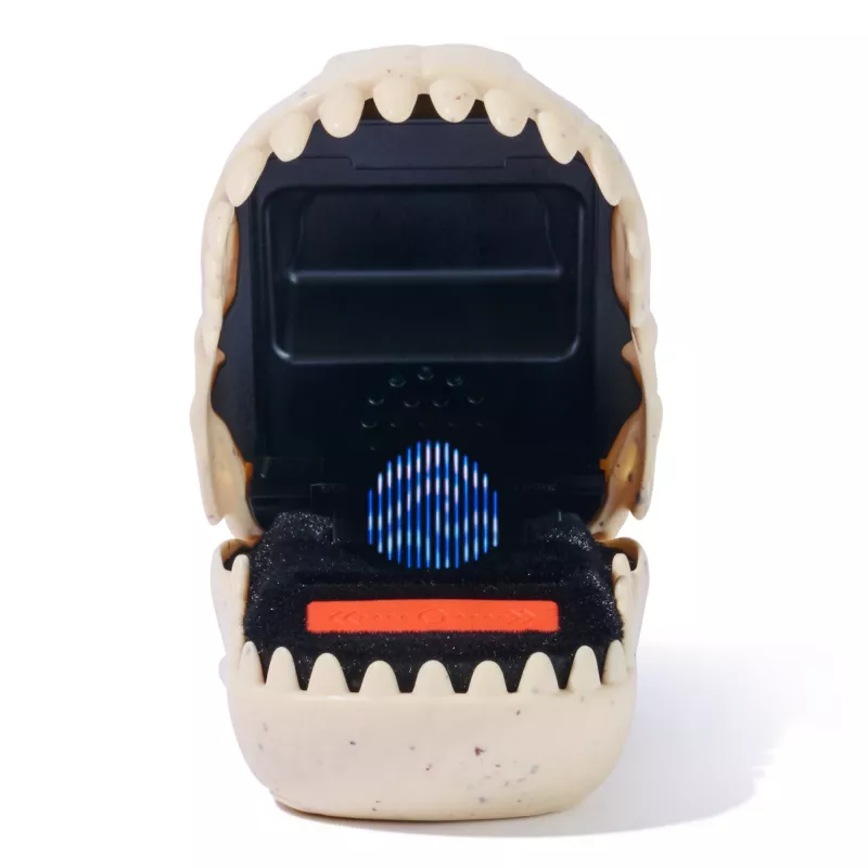 Brinquedo interativo dinossauro Spinmaster Bitzee Jurassic World – 25 dinossauros no interior, pods reativos ao toque, pilha AA, bege