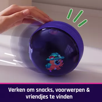 Brinquedo interativo bola de hamster Spinmaster Bitzee com mais de 20 hamsters digitais, rola e reage ao toque, pilha AA, multicolor