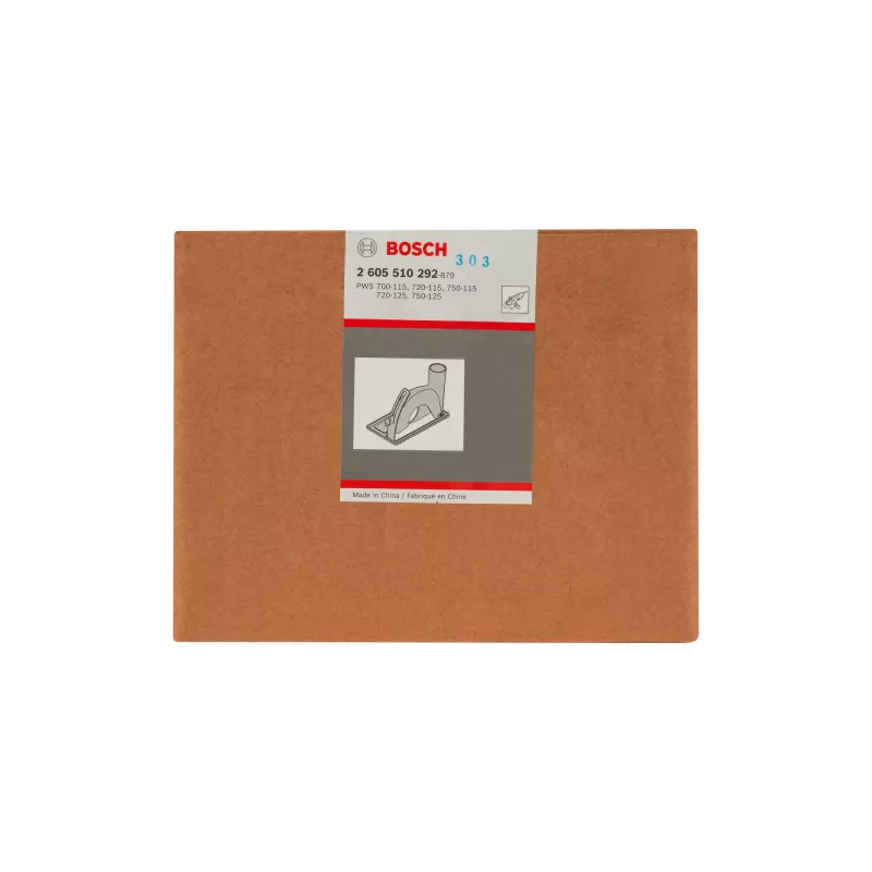 Bosch 2605510292 capa de aspiração com carro-guia para rebarbadoras, Ø 115/125 mm, preta