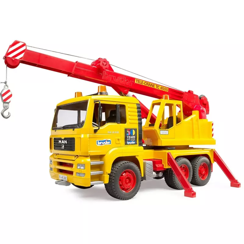 Camião grua de brincar BRUDER MAN TGA modelo 01054, veículo de brincar à escala para brincar