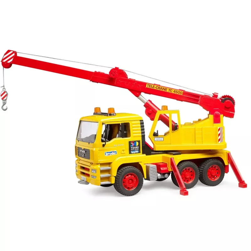 Camião grua de brincar BRUDER MAN TGA modelo 01054, veículo de brincar à escala para brincar