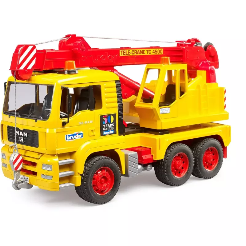 Camião grua de brincar BRUDER MAN TGA modelo 01054, veículo de brincar à escala para brincar