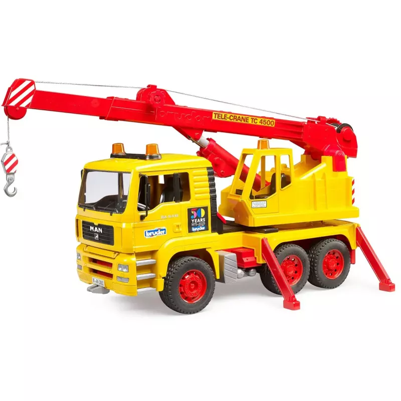 Camião grua de brincar BRUDER MAN TGA modelo 01054, veículo de brincar à escala para brincar