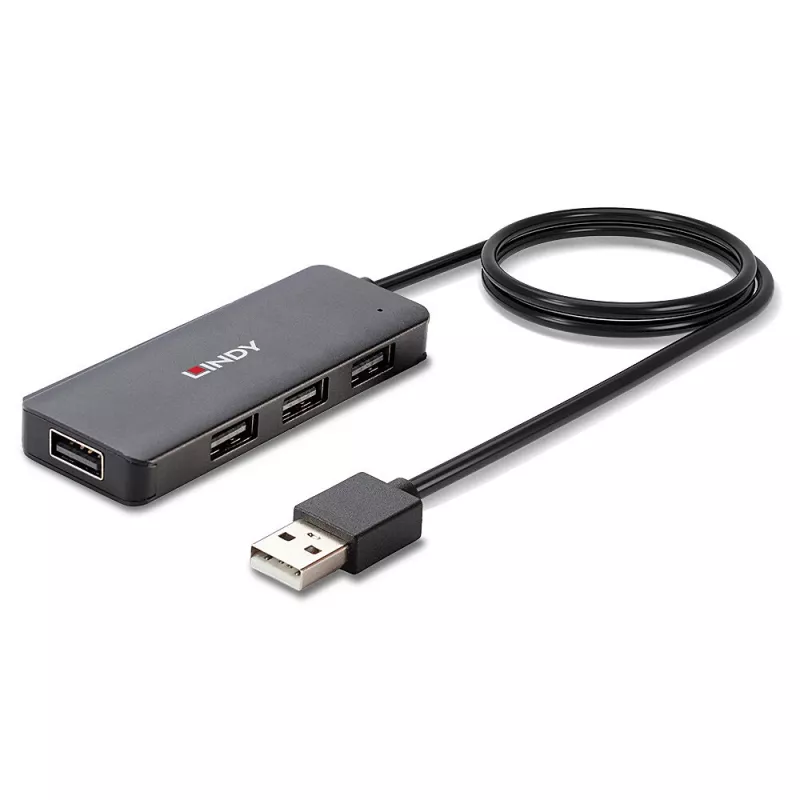 Hub USB Lindy 4 portas USB 2.0