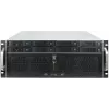 Inter-Tech IPC Storage 4U-4708 caixa de servidor rack 19", 4U, 8 baías Hot-Swap HDD de 2,5/3,5", backplane SAS 12G, E-ATX, 4 ventoinhas frontais + 2 traseiras de 80 mm, preta