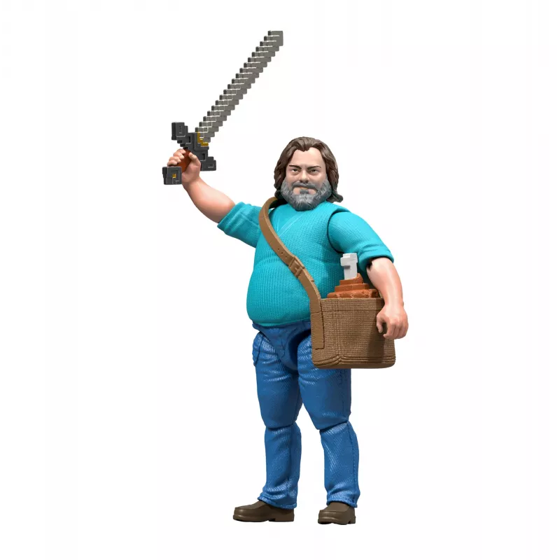 Figura de ação MATTEL Minecraft Steve com acessórios, 4 polegadas (6+), plástico, multicolor
