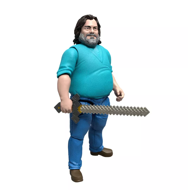 Figura de ação MATTEL Minecraft Steve com acessórios, 4 polegadas (6+), plástico, multicolor