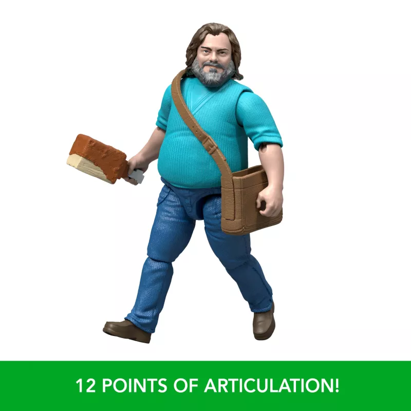 Figura de ação MATTEL Minecraft Steve com acessórios, 4 polegadas (6+), plástico, multicolor