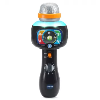 VTech Baby Microfone Mágico de Cantar, microfone de brincar, 2 ano(s), AAA, 200 g, preto