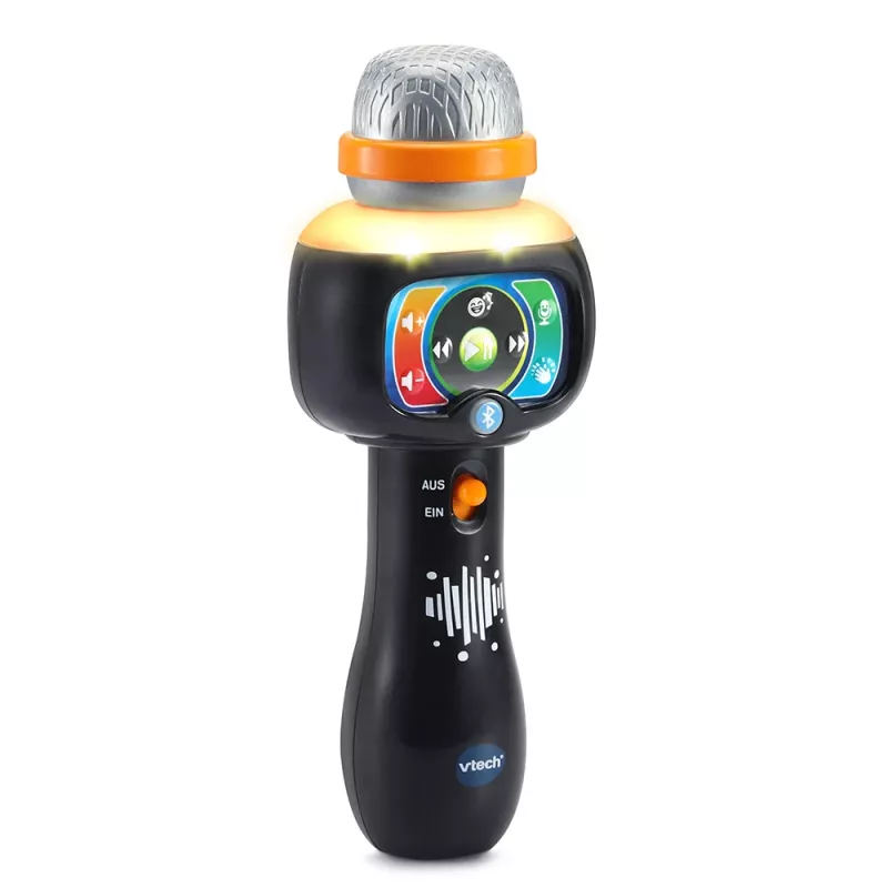 VTech Baby Microfone Mágico de Cantar, microfone de brincar, 2 ano(s), AAA, 200 g, preto