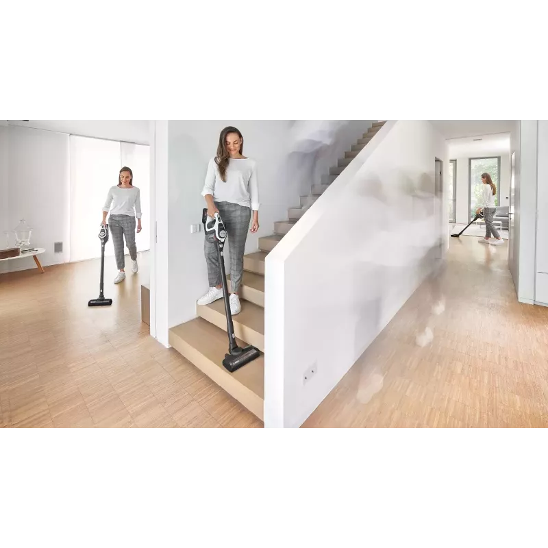 Aspirador vertical/aspiração com bateria Bosch Serie 8 BSS825ALL bateria seco sem saco preto, branco 5 Ah