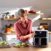 Fritadeira de ar quente NutriBullet CrispLite Vision Single 8 L de bancada 2000 W preta
