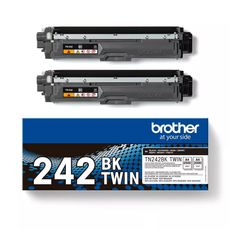 Cartucho de toner Brother TN-242BKTWIN 3000 páginas preto