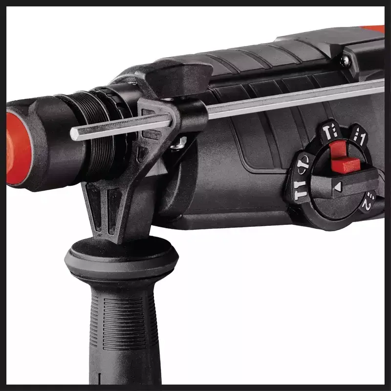 Einhell TE-RH 950 5F martelo perfurador, 950 W, 3 J, SDS-plus, 2600 rpm, com mala, preto/vermelho
