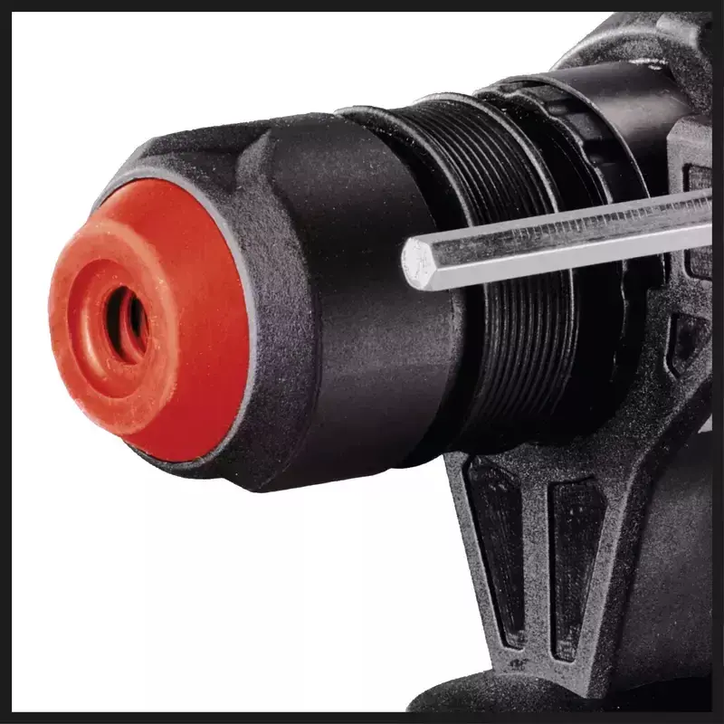 Einhell TE-RH 950 5F martelo perfurador, 950 W, 3 J, SDS-plus, 2600 rpm, com mala, preto/vermelho