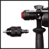 Einhell TE-RH 950 5F martelo perfurador, 950 W, 3 J, SDS-plus, 2600 rpm, com mala, preto/vermelho