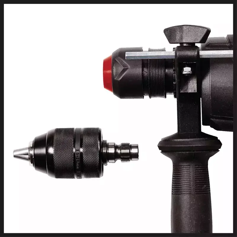 Einhell TE-RH 950 5F martelo perfurador, 950 W, 3 J, SDS-plus, 2600 rpm, com mala, preto/vermelho