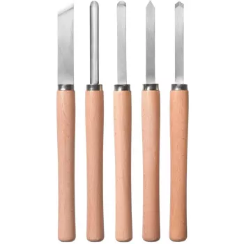 Conjunto de formões para tornear madeira EINHELL 5 peças para tornos