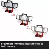 Lanterna sem fio EINHELL TP-CL 18/3000 Li Set Solo — lanterna de trabalho recarregável, vermelha, sem bateria e carregador