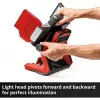 Lanterna sem fio EINHELL TP-CL 18/3000 Li Set Solo — lanterna de trabalho recarregável, vermelha, sem bateria e carregador