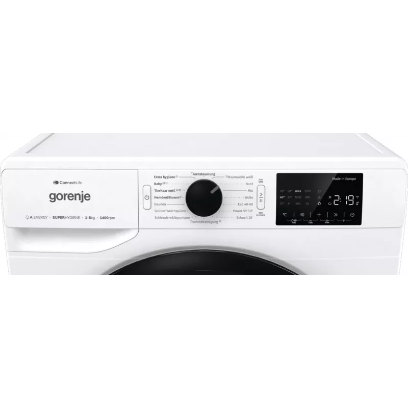 Máquina de lavar roupa Gorenje WPNEI84A1TS carga frontal 8 kg 1400 rpm branca