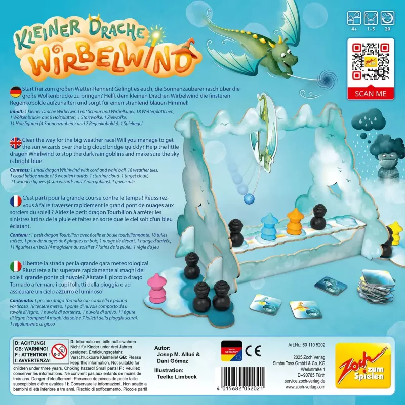 Simba‑Dickie Zoch Little Dragon Whirlwind jogo de família