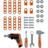 Mala de ferramentas infantil Simba-Dickie Smoby Black+Decker conjunto de ferramentas de brincar