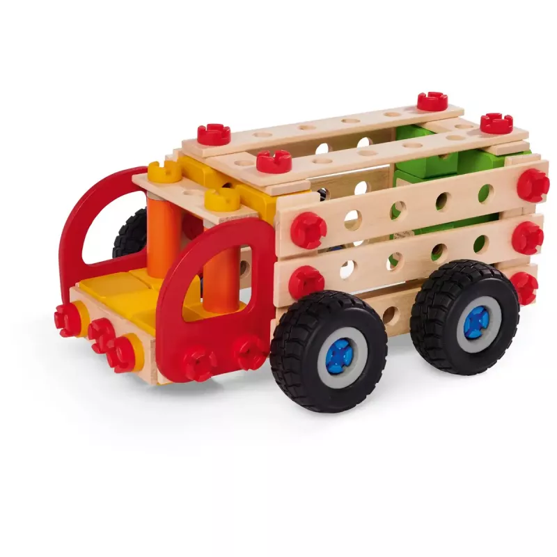 Conjunto de construção Simba-Dickie Eichhorn Constructor Trucks — 135 peças, elementos de veículo e blocos para construir