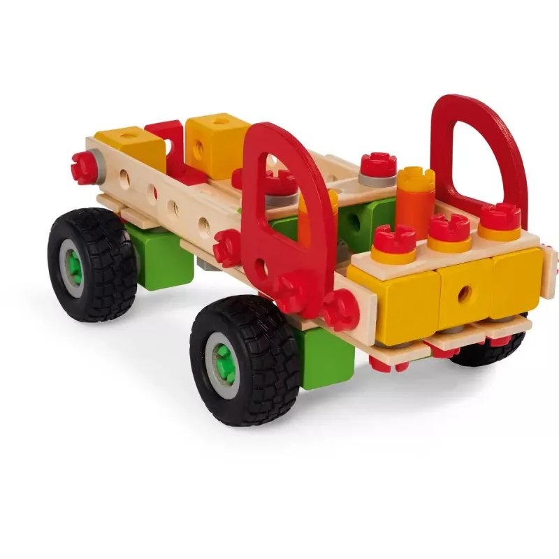 Conjunto de construção Simba-Dickie Eichhorn Constructor Trucks — 135 peças, elementos de veículo e blocos para construir