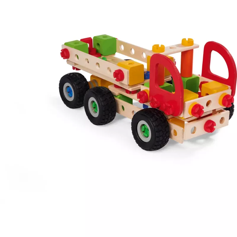 Conjunto de construção Simba-Dickie Eichhorn Constructor Trucks — 135 peças, elementos de veículo e blocos para construir