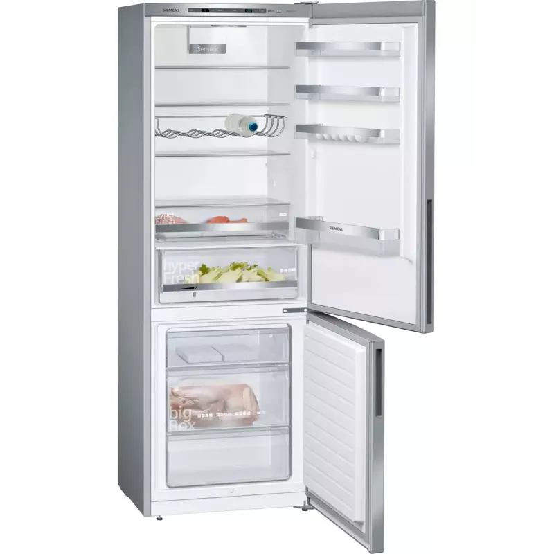 Siemens iQ500 KG49EAICA frigorífico combinado, de instalação livre, 419 l (302 l + 117 l), 201 cm, classe energética C, aço inoxidável