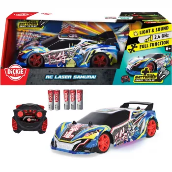Carro telecomandado Simba-Dickie Dickie RC Laser Samurai escala 1:20