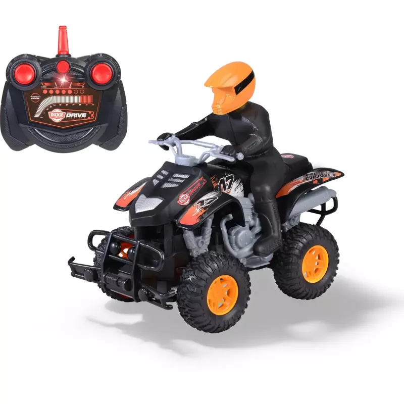 Quad de lama telecomandado Simba‑Dickie escala 1:18, quad de brincar RC, a pilhas