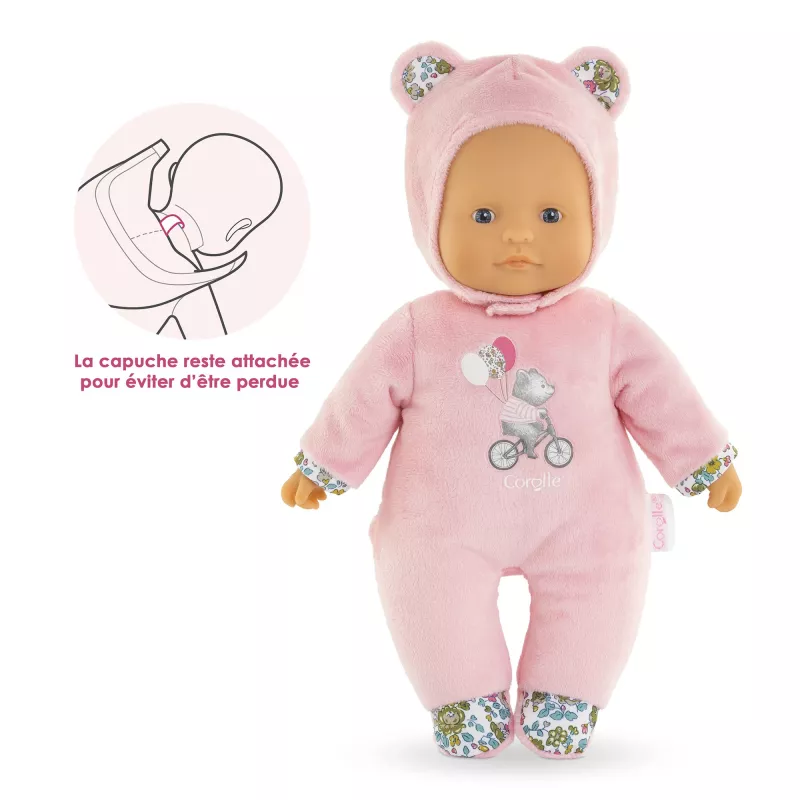 Urso de peluche Simba‑Dickie Corolle Mon Doudou Corolle Sweetheart rosa — boneca de peluche de conforto
