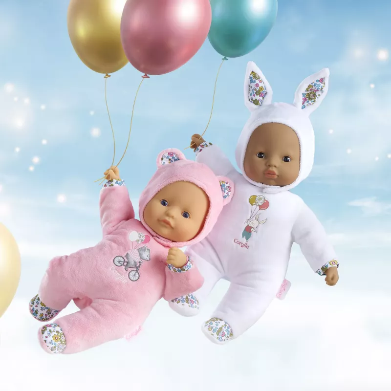 Urso de peluche Simba‑Dickie Corolle Mon Doudou Corolle Sweetheart rosa — boneca de peluche de conforto