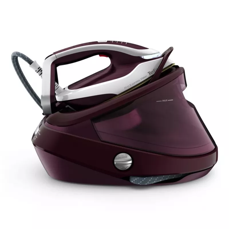 Tefal Pro Express Vision GV9810 3000 W 1,1 L Durilium AirGlide Autoclean - Base de ferro de engomar vermelho, branco