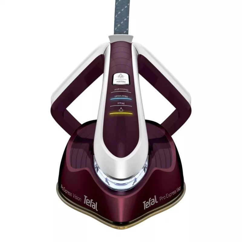 Tefal Pro Express Vision GV9810 3000 W 1,1 L Durilium AirGlide Autoclean - Base de ferro de engomar vermelho, branco