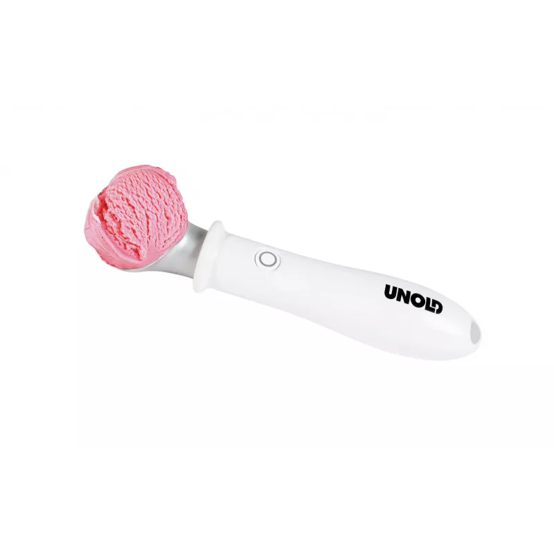 Colher para gelado Unold 488990 4 mm aço inoxidável plástico branco