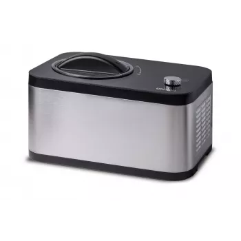 Unold 48826 Máquina de gelados e iogurteira EVA Máquina de gelados com compressor 1,5 L 120 W preto, aço inoxidável